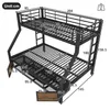 A diagram of a bunk bed with dimensions indicated. Podgląd zdjęcia produktu