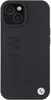 A black iPhone case with the BMW logo embossed on it. Podgląd zdjęcia produktu