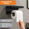 KRUMAD Toilettenpapierhalter ohne Bohren Schwarz, Produktbild-Vorschau 4