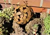 Dekokugel Flower 10 cm Cortenstahl Dekorationskugel Produktbild-Vorschau 4