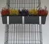 Portafioriera zincato in set da 3, incluso vaso per fiori, Anteprima dell’immagine prodotto 2