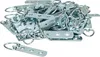 A pile of metal picture frame hangers with D-rings. Podgląd zdjęcia produktu