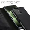 Étui en cuir véritable Selencia pour OnePlus 15R - Noir Voir les images du produit 4