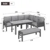 Garteneck-Essgruppe 8 Personen, Gartenmöbel-Set, Verzinktes Produktbild-Vorschau 4