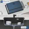 60x45cm Granitspüle Schwarz Küchenspüle Siphon Einbauspüle Produktbild-Vorschau 5