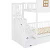 Merax Etagenbett 90x200 cm im Hausstil mit Treppe, Produktbild-Vorschau 10