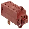 A close-up studio shot of a brown electronic switch component. Produktbild-Vorschau