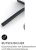 GÜTEWERK Duschabzieher Set mit Halterung - schwarz 28 cm Produktbild-Vorschau 2