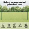 vidaXL Zapuštěné sloupky plotové, 11 kusů, zelené, 120 cm Náhled obrázku produktu 3