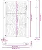 vidaXL Gartentor 100x125 cm Verwitterungsstahl Trace-Design Produktbild-Vorschau 7