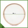 A round sieve with a wooden frame and a mesh screen, with a measurement line indicating 30 cm. Produktbild-Vorschau