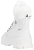 A white winter boot with white fur trim. Podgląd zdjęcia produktu