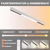 ZMH Plafonnier LED Blanc 32W Spot de plafond cuisine 107CM Voir les images du produit 3
