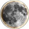 A close-up, full view of the moon against a white background. Náhľad obrázku produktu