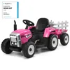 COSTWAY 12V třírychlostní traktor s odpojitelným přívěsem a Náhled obrázku produktu 1