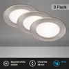 LED vestavná svítidla sada 3 ks IP44 7W stříbrná 4000K Náhled obrázku produktu 2