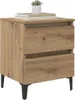 vidaXL Comodino in rovere Artisan 40 x 35 x 50 cm materiale Anteprima dell’immagine prodotto 1
