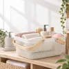 Relaxdays Draadmand met handvat, vierkant, opbergmand van Productafbeelding-voorbeeld 2