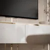 Skříň RTV AURORA bílá lesklá s LED Náhled obrázku produktu 2