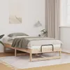 Rám postele Hnědá 90 x 200 cm Masivní borové dřevo Náhled obrázku produktu 2