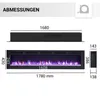 Elektrický krb BALDERIA Leif 70 - 2v1 - čierny Náhľad obrázku produktu 7