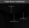 Diagram illustrating the triple weave technology of a black fabric. Náhled obrázku produktu
