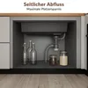 SONNI Breite Seite quadratisches Spülbecken 70 x 45 x 24,5 Produktbild-Vorschau 7