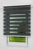 Lysel - Qualitätsdoppelrollo schwarzgrau, (B x H) 100cm x Produktbild-Vorschau 1