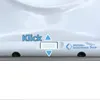 A close-up view of a white toilet seat with control buttons and a brand logo. Produktbild-Vorschau