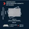POLENTEX Aluminium Fußmatte für Türen mit Rahmen 80x60 cm, Produktbild-Vorschau 6