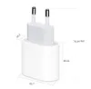 A white Apple-style charger with dimensions indicated. Podgląd zdjęcia produktu