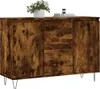 vidaXL Credenza in rovere fumé 101,5x35x70 cm Materiale a Anteprima dell’immagine prodotto 3