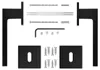 A collection of door hardware components laid out on a white background. Produktbild-Vorschau