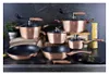Zestaw naczyń z marmurową powierzchnią 18 szt. Rosegold Podgląd zdjęcia produktu 9