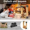 UISEBRT Holzstapelhilfe Feuerverzinkt stabile Stapelhilfe Produktbild-Vorschau 3