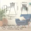 Wandstrahler SET mit Leuchtmittel LED Wandleuchte Schalter Produktbild-Vorschau 7