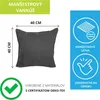 Pillows24 – 4x dekoratívne vankúše 40x40 z manšestru | Náhľad obrázku produktu 2