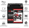 Langzeit Gel Motorradbatterie YB12AL-A2 12Ah 12V Produktbild-Vorschau 2