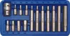 set di 15 pezzi per bussole esagonali con adattatore 1/2 Anteprima dell’immagine prodotto 1