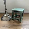LS-LebenStil Vintage Holz Fußhocker Tritthocker Türkis 26cm Produktbild-Vorschau 6