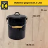 Karl Krüger M5G Mülleimer mit Deckel gesprenkelt, Produktbild-Vorschau 5