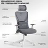SENSE7 TONE Ergonomická kancelárska stolička, biela, s Náhľad obrázku produktu 17