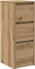 A tall, narrow wooden cabinet with three drawers. Produktbild-Vorschau