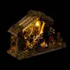 Weihnachtskrippe mit LED-Beleuchtung, 20 x 15 cm Produktbild-Vorschau 2