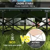 Outsunny Lit de camp pliable 1 personne pour adultes avec Voir les images du produit 6
