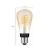 Philips Hue White Amb. E27 Einzelp. Edison ST64 Filam Produktbild-Vorschau 5