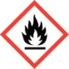 A safety symbol indicating flammability. Produktbild-Vorschau