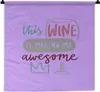 MuchoWow® Wandteppich Wandbehang Zitat "Dieser Wein macht Produktbild-Vorschau 1