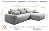 AX LIVING Eckschlafcouch mit Bettkasten Rivolli 260 cm Produktbild-Vorschau 7