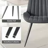 Hawthyhome Esszimmerstühle 2er Set bequeme Polsterstühle Produktbild-Vorschau 4